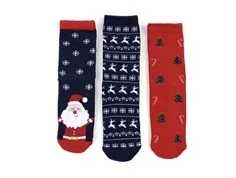 Name It dark sapphire/jester red jule strømper (3-pak)